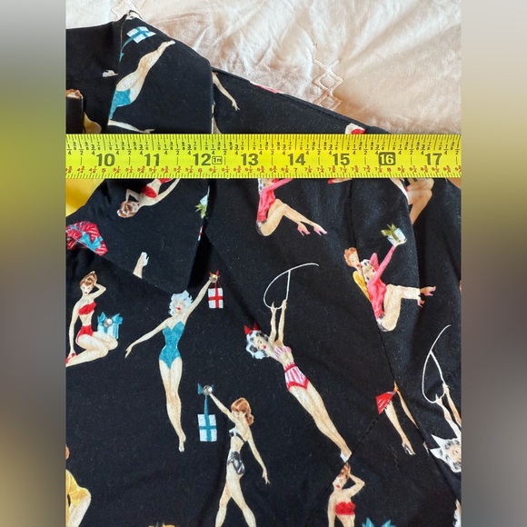 VINTAGE LORIZONI Trendy Black Patterned Women's Jacket size M - Picture 7 of 9